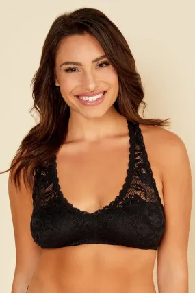 NEVER SAY NEVER RACIE™ RACERBACK BRALETTE | Black