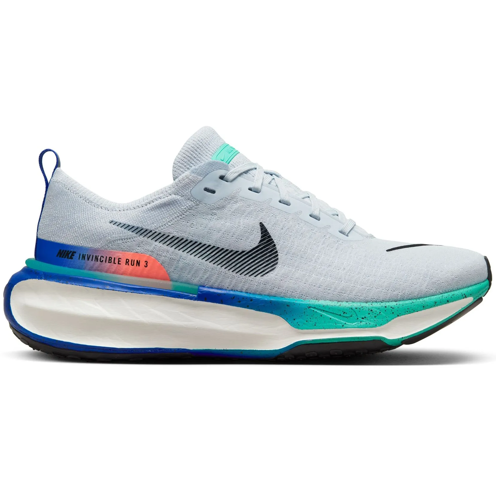 Nike Men's Invincible 3 Running Shoes Pure Platinum / Bright Mango / Cool Mint / Black