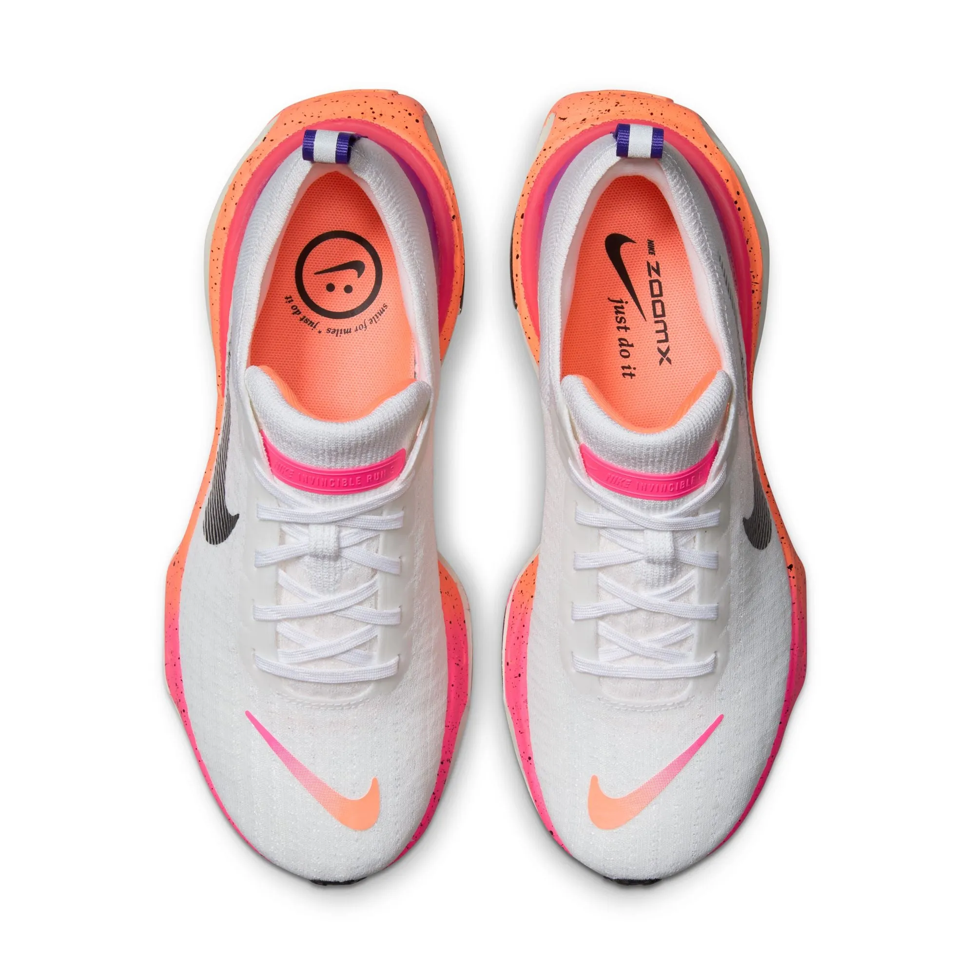 Nike Women's Invincible 3 Running Shoes White / Bright Mango / Hyper Pink / Black