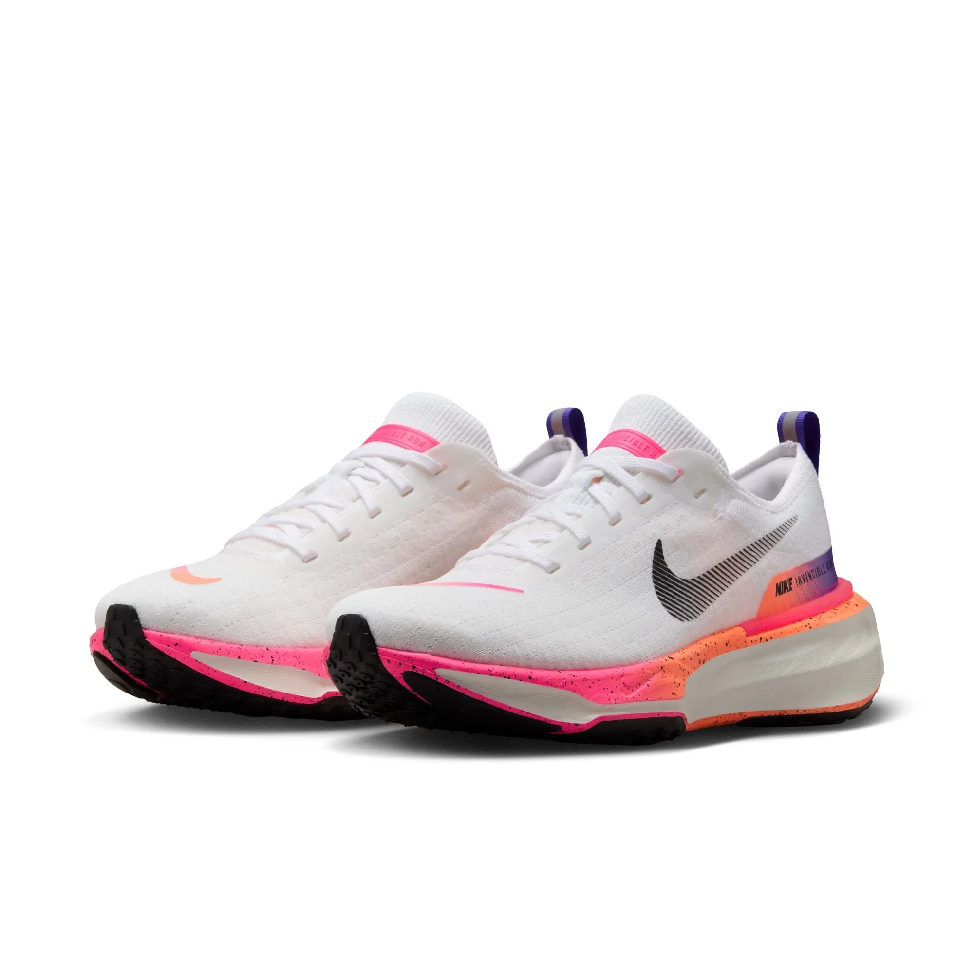 Nike Women's Invincible 3 Running Shoes White / Bright Mango / Hyper Pink / Black