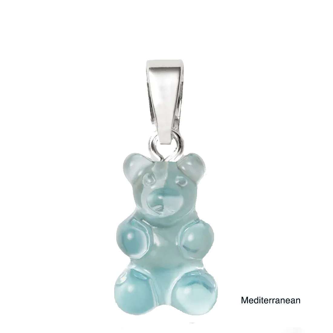 Nostalgia Bear Translucent Pendant Silver Connector