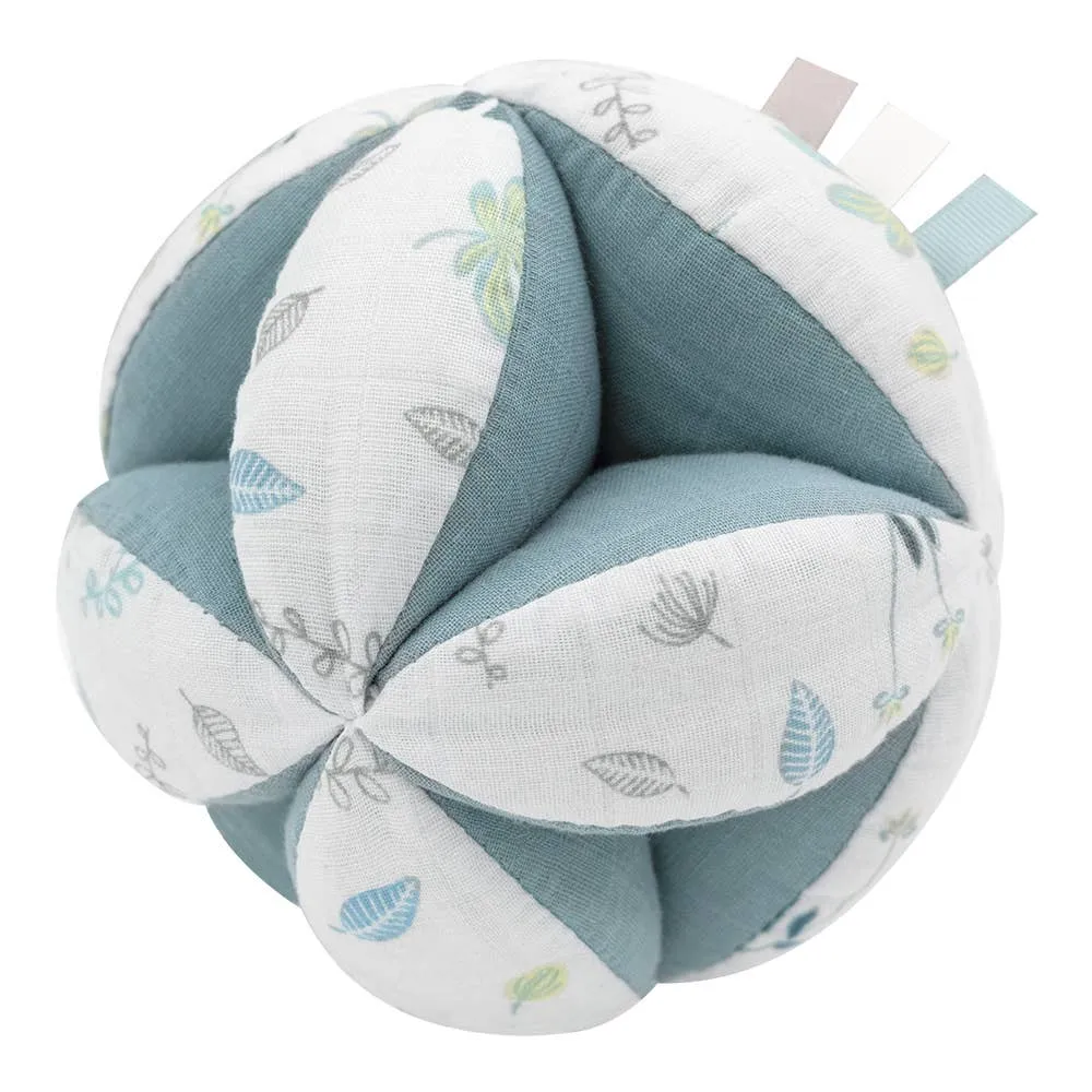 Organic Muslin Sensory Ball - Banana Leaf