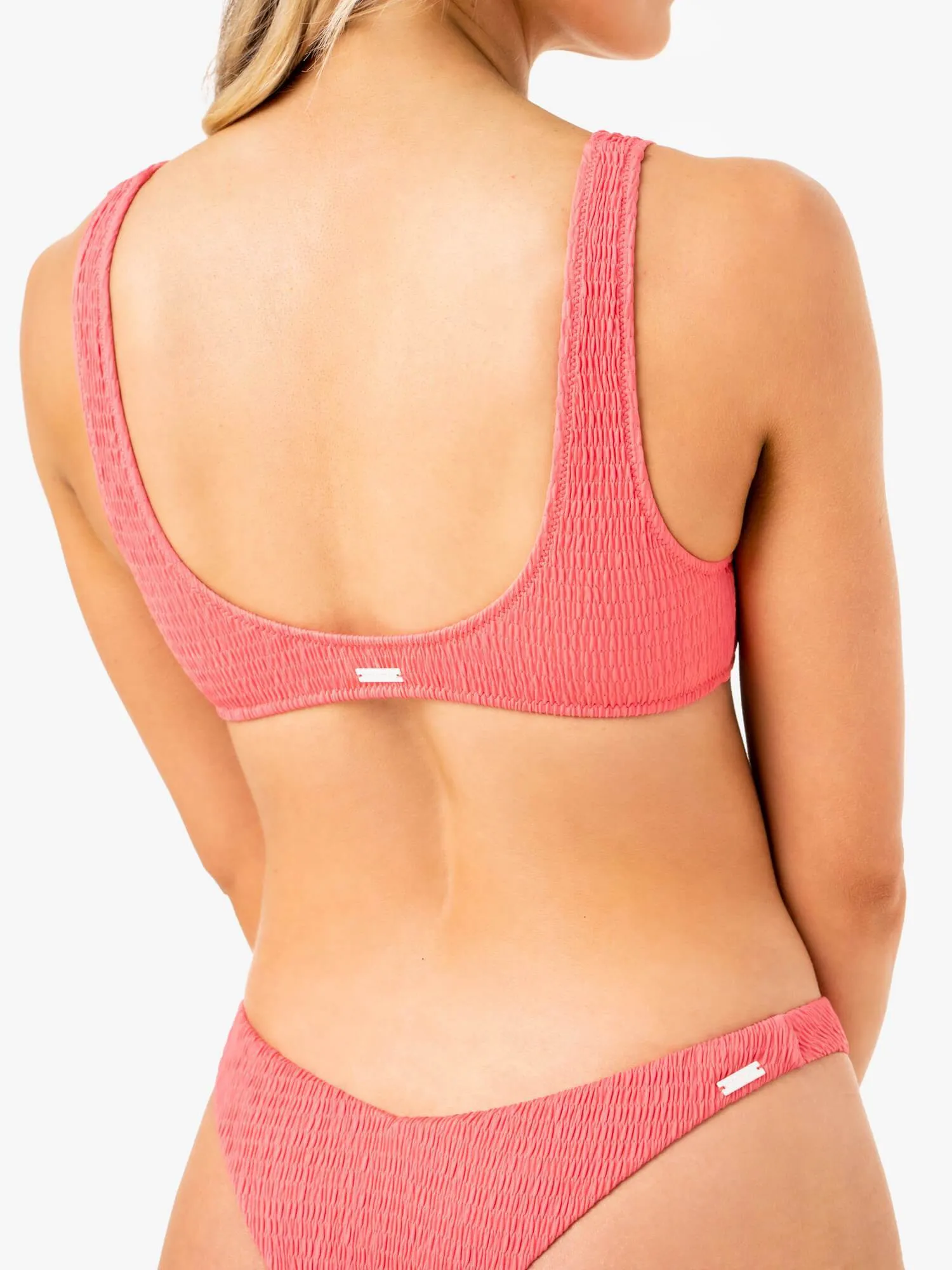 Paradise Scoop Bikini Top - Coral