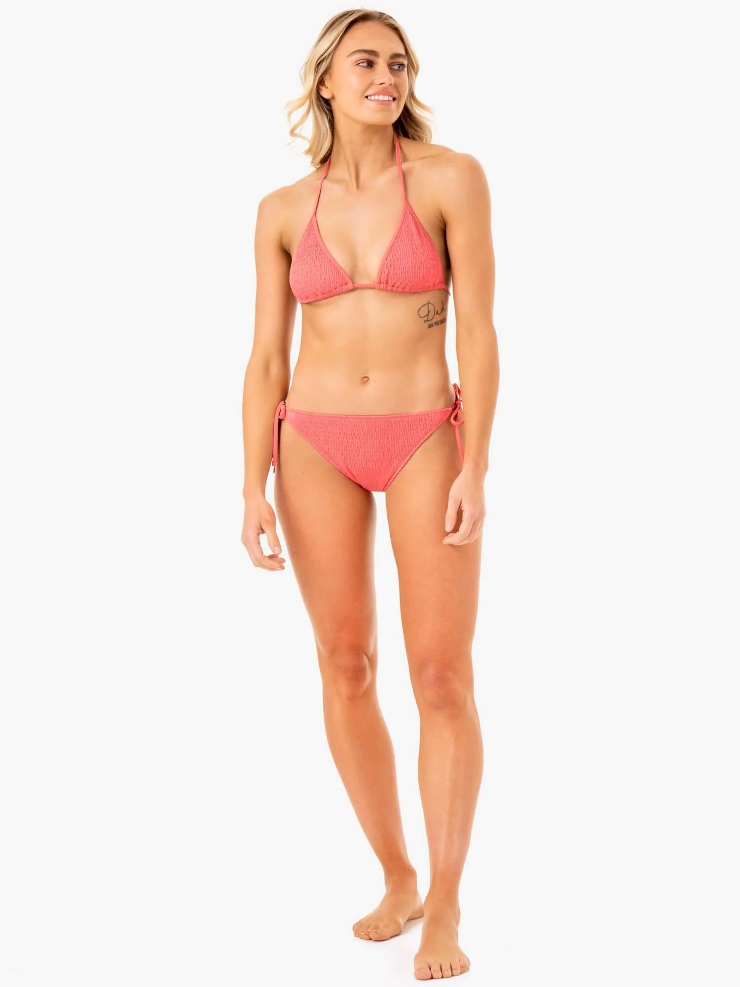 Paradise Tie Bikini Bottoms - Coral