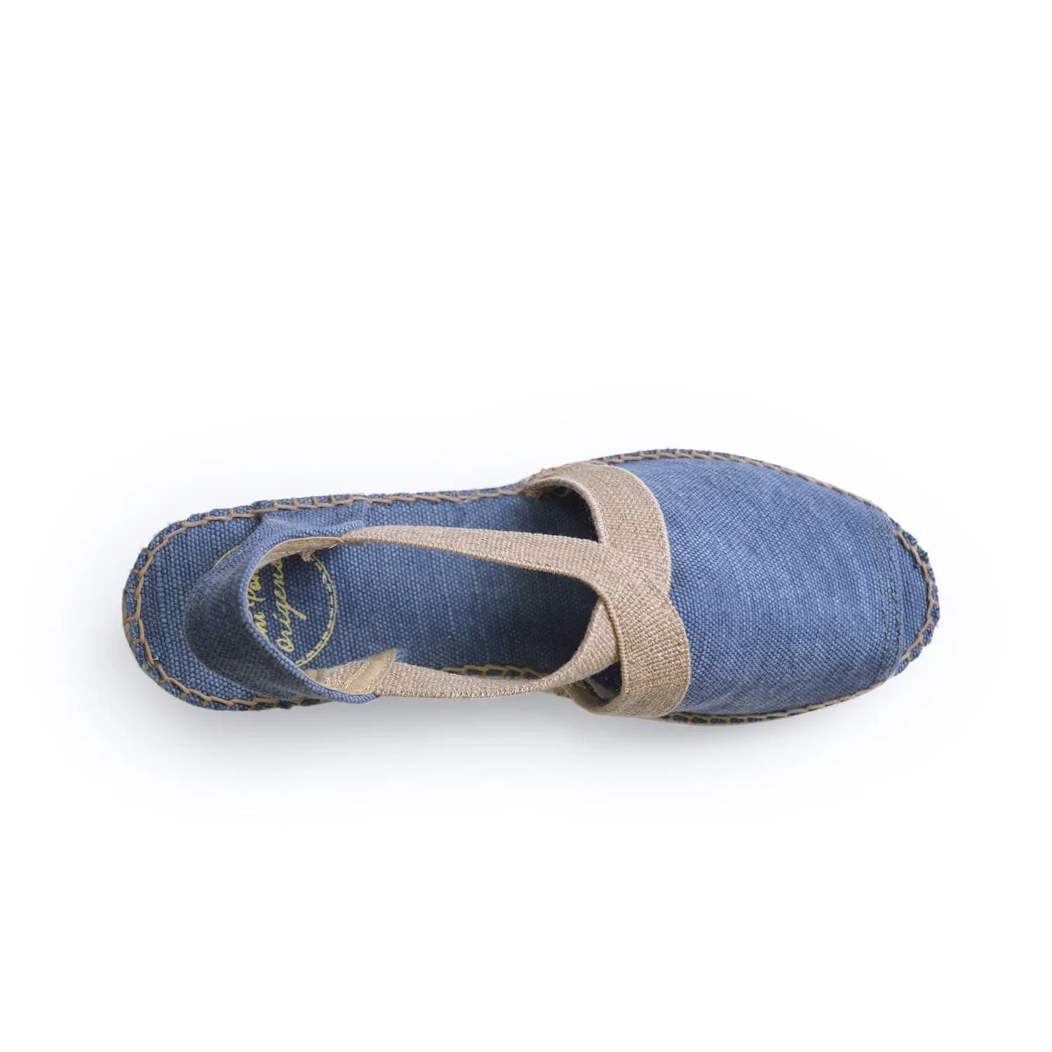 Plain Canvas Wedge Espadrille for Women - Breda-V