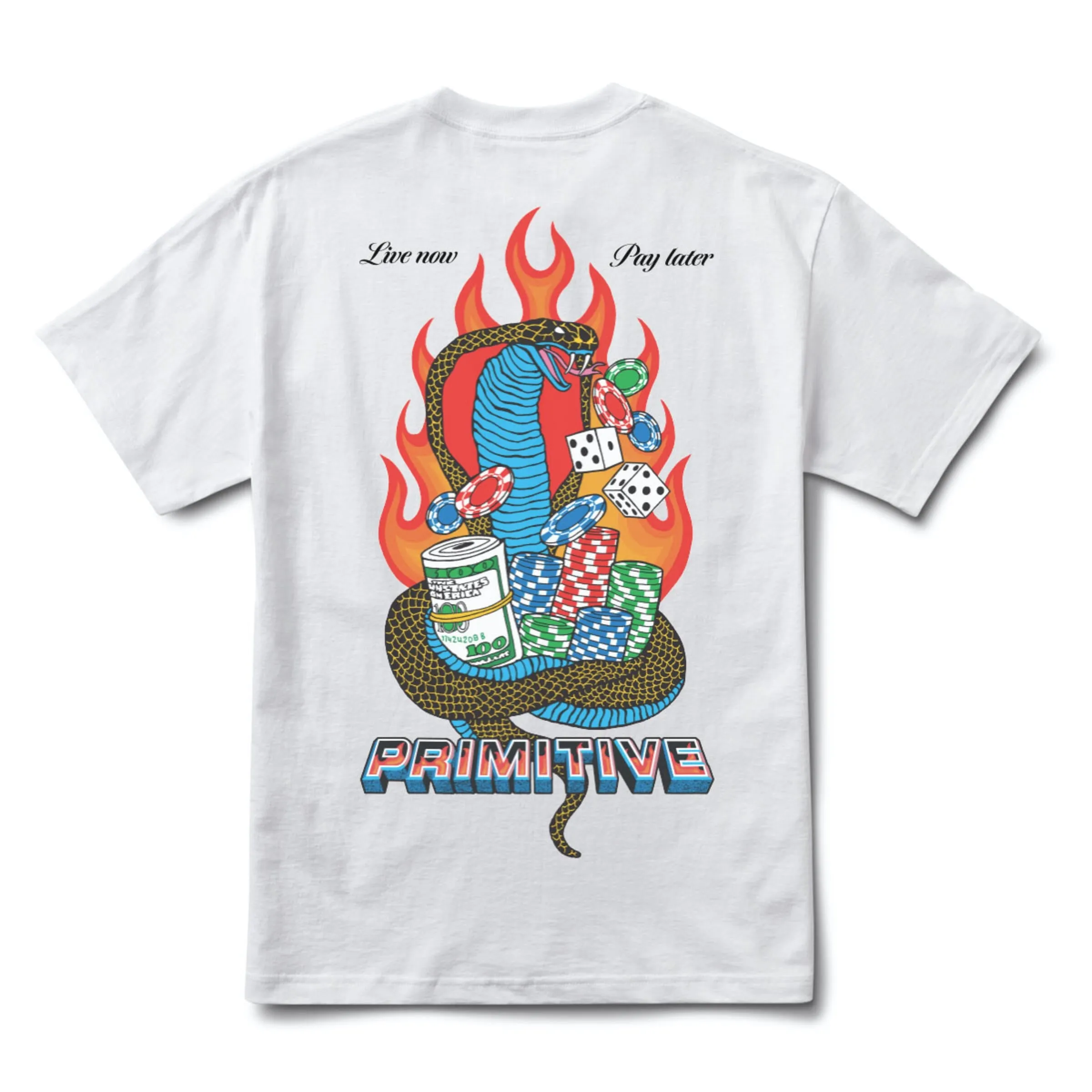 Primitive Cobra Tee - White