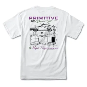 Primitive High Performance Tee in White