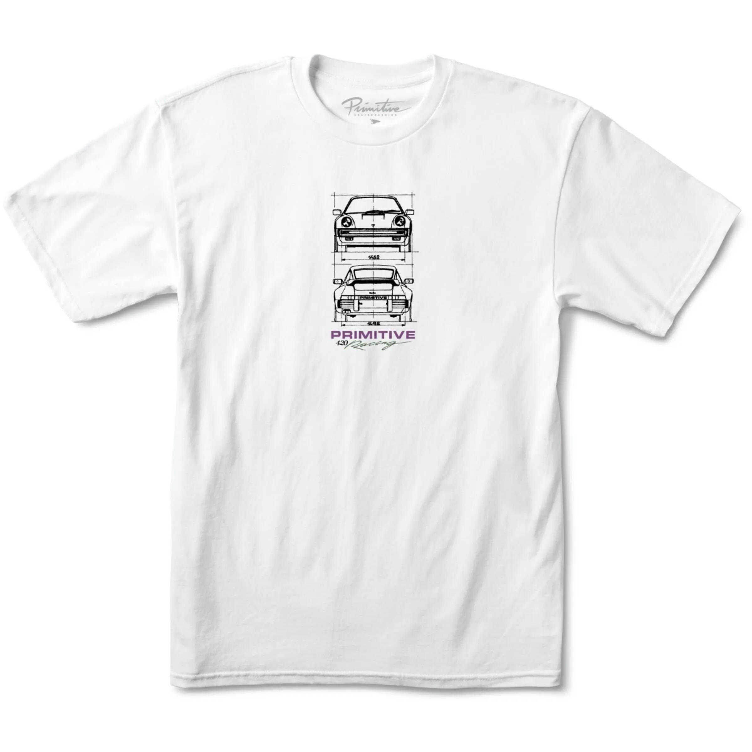 Primitive High Performance Tee in White