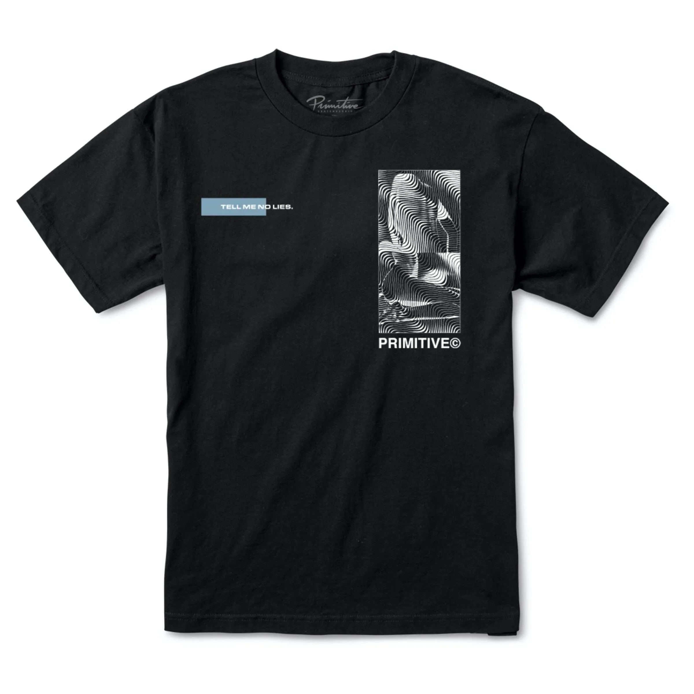 Primitive Optical Tee in Black