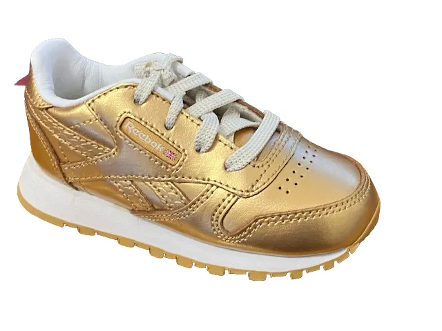 Reebok girls' sneakers Classic Leather Metallic BS7458 gold