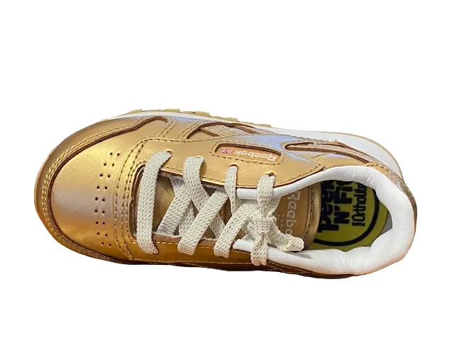 Reebok girls' sneakers Classic Leather Metallic BS7458 gold