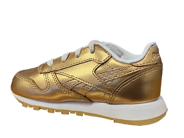 Reebok girls' sneakers Classic Leather Metallic BS7458 gold