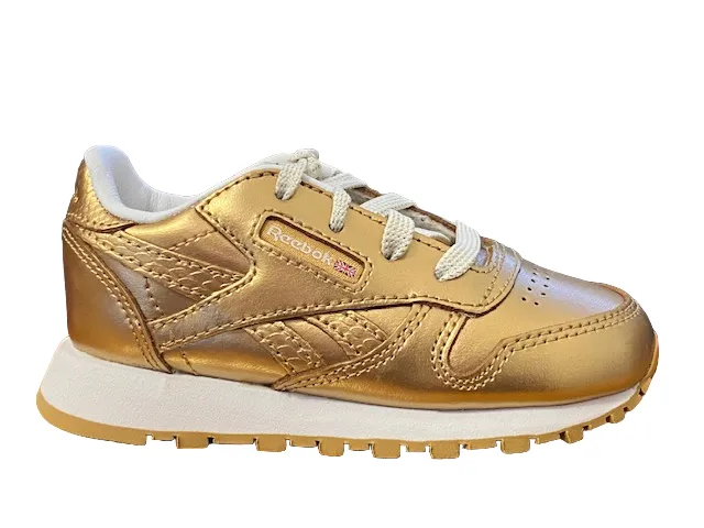 Reebok girls' sneakers Classic Leather Metallic BS7458 gold