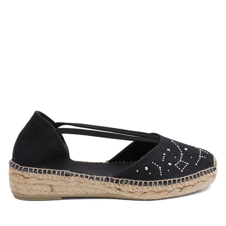 Renewed Basic Cotton Blend Wedge Espadrille for Women - Erla-TR