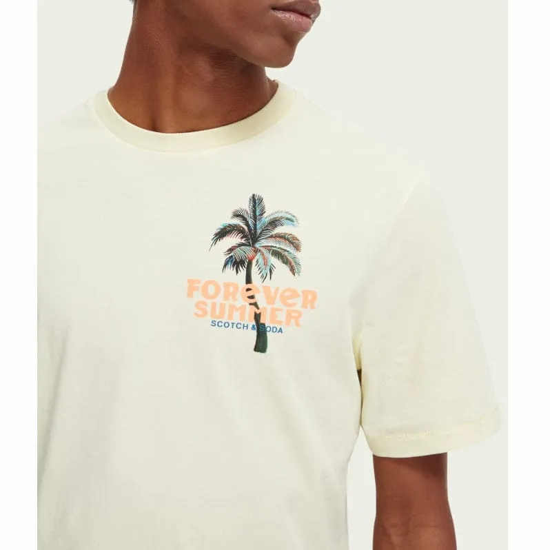 Scotch & Soda Forever Summer Artwork Tee (Banana) 171694