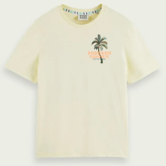 Scotch & Soda Forever Summer Artwork Tee (Banana) 171694