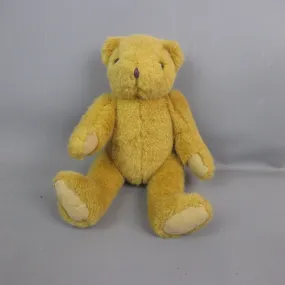 Small Jointed Teddy Bear Plush In The Manner Of Steiff Vintage c1960