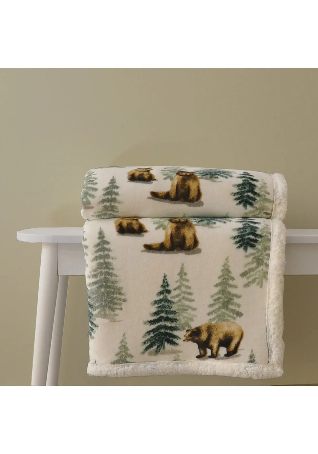 Soft Bear Throw 150cm x 200cm - Green