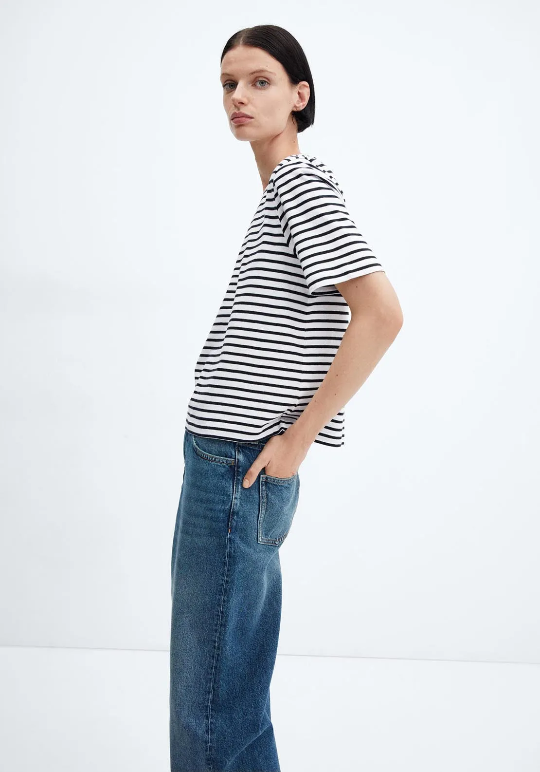 Striped cotton T-shirt