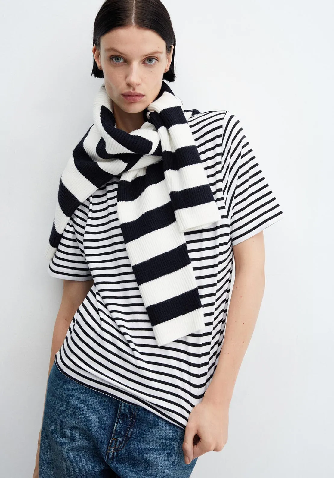 Striped cotton T-shirt