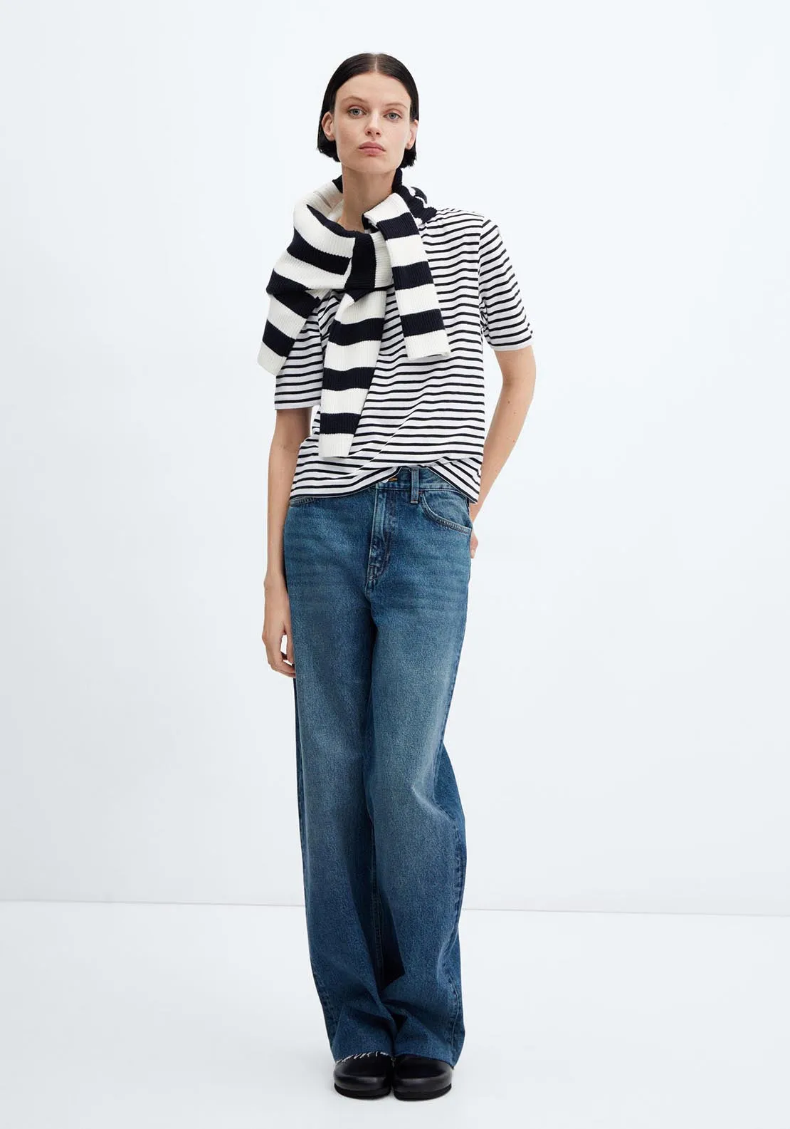 Striped cotton T-shirt