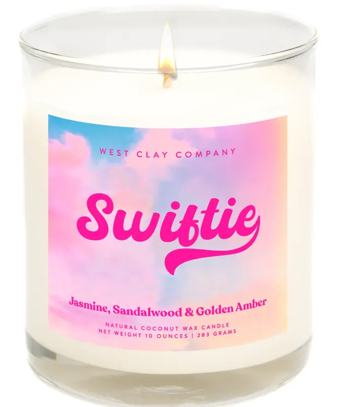 Swiftie Candle - Jasmine, Sandalwood & Amber Scents