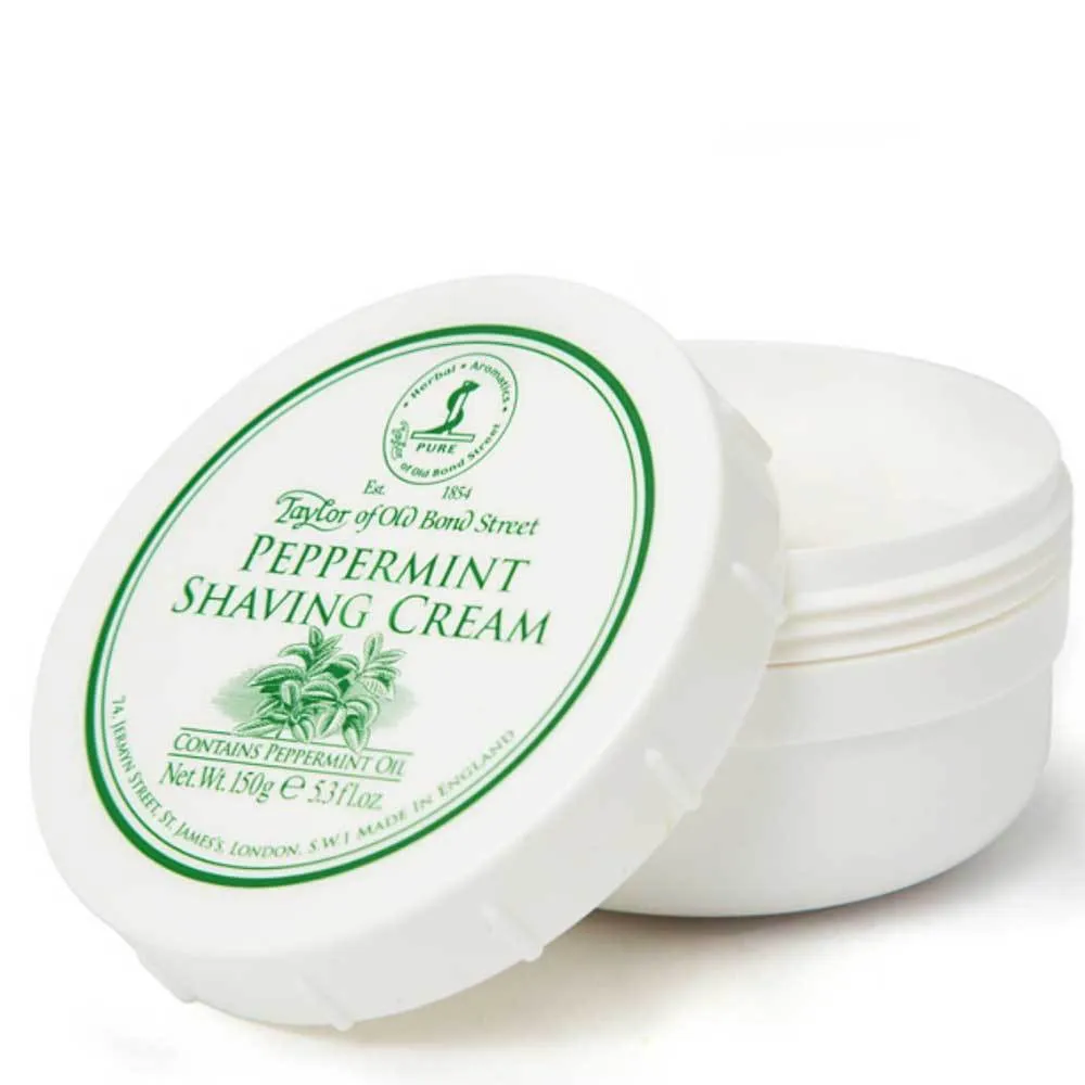 Taylor of Old Bond Street Peppermint Shaving Cream Tub