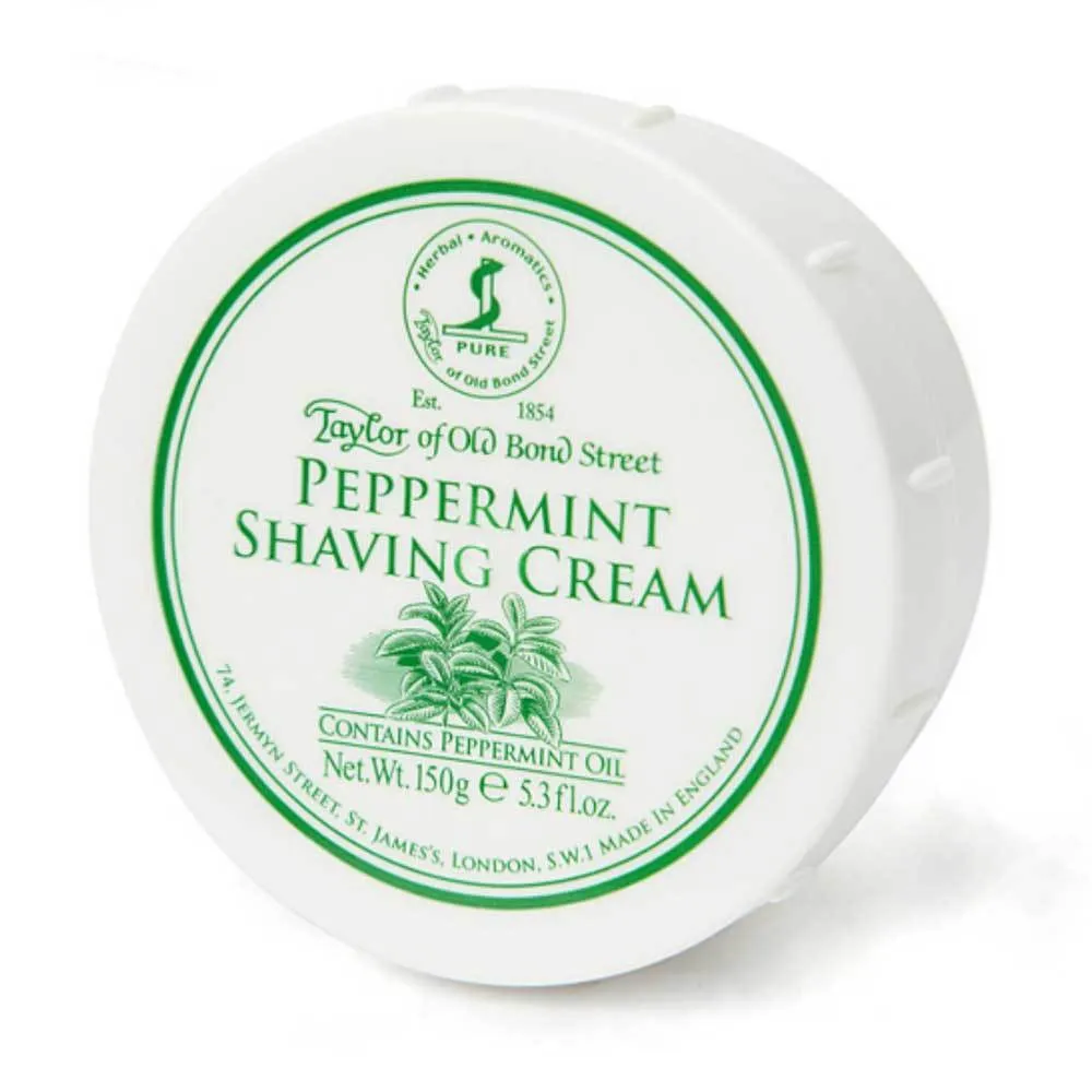 Taylor of Old Bond Street Peppermint Shaving Cream Tub