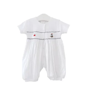 Treasure Island Smock Romper | Baby Boy