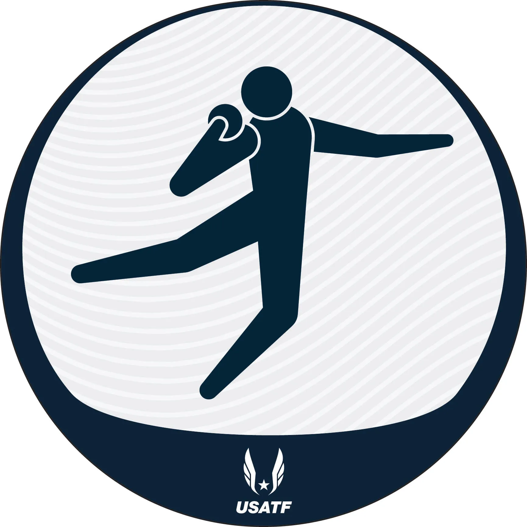 USATF Pictogram Sticker - Shot Put